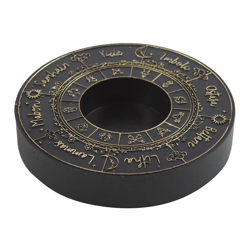 Gothic Gifts Wheel of the Year Tealight Candle Holder