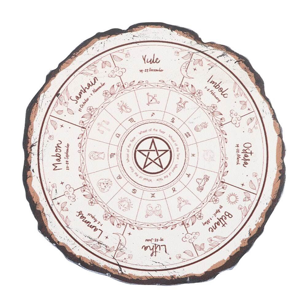 Gothic Gifts Wheel of the Year Coaster Set - DevilGothic DevilGothic