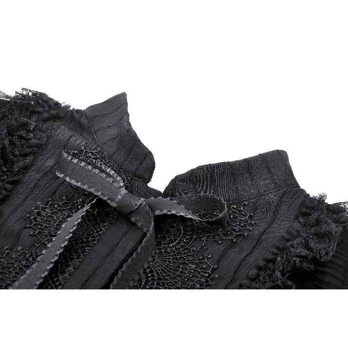 Dark in Love Diya Sleeveless Tiered Goth Dress