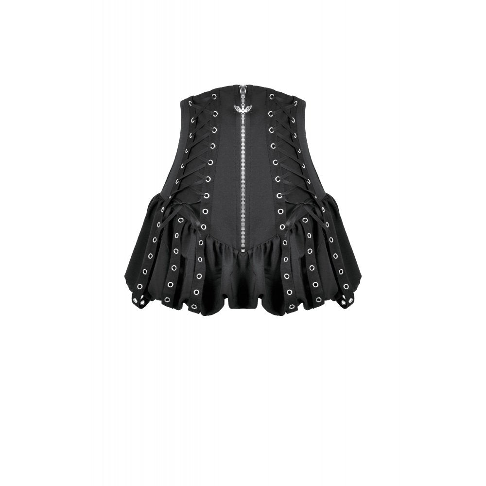 Dark in Love Brynja Eyelet Balloon Shorts - DevilGothic DevilGothic