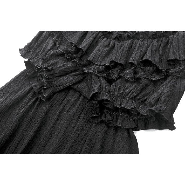 Dark in Love Cordelia Gothic High-Low Layered Skort - DevilGothic DevilGothic