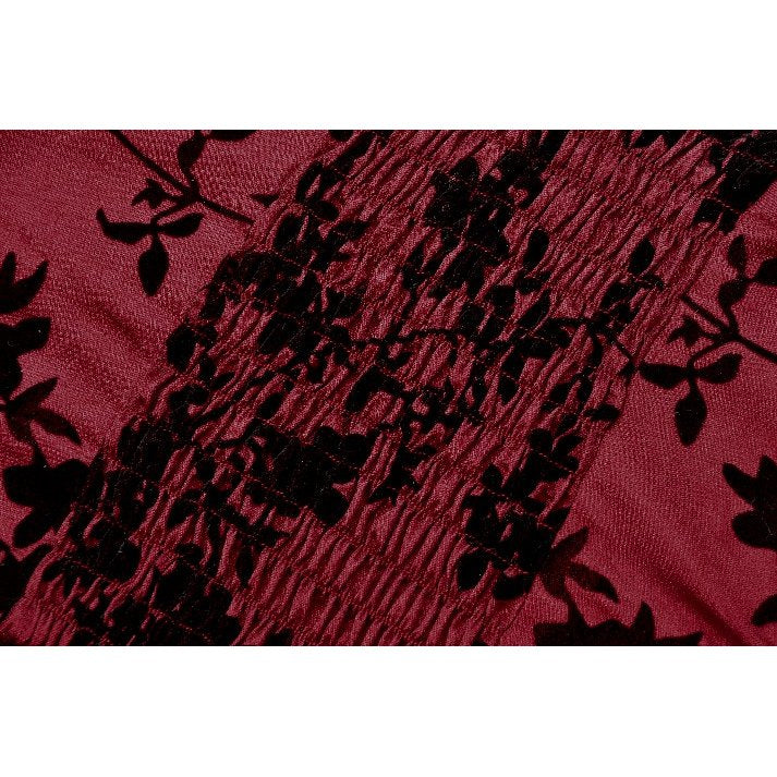 Dark in Love Althea Lace-Trimmed Velvet Goth Camisole in Burgundy - DevilGothic DevilGothic