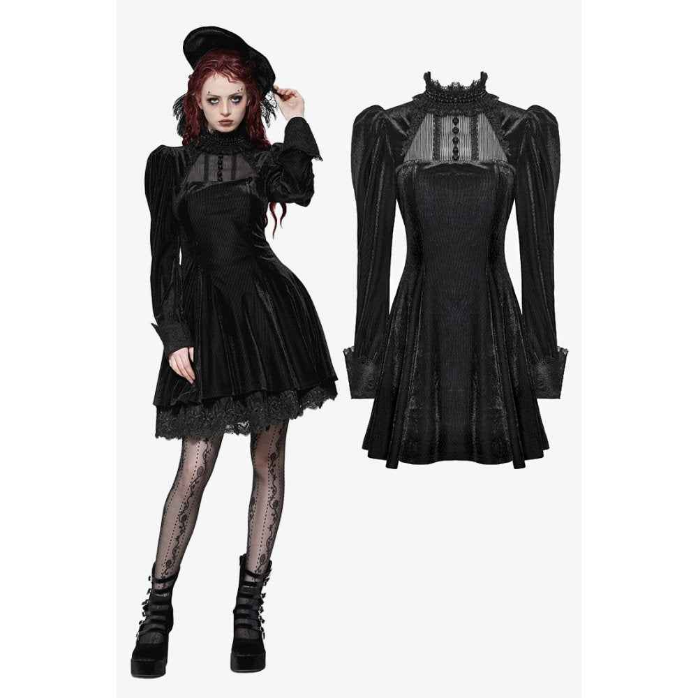 Dark in Love Inez Dark Elegant Velvet Lace Gown