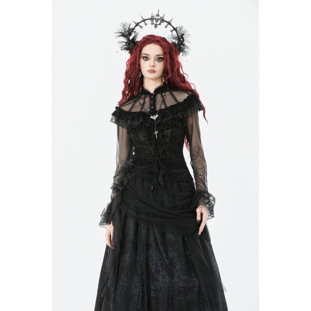 Dark in Love Seraphina Gothic Blouse - DevilGothic DevilGothic