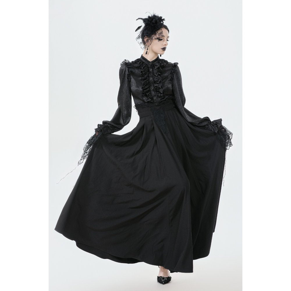 Dark in Love Gloria Floor-Length Corset Skirt - DevilGothic DevilGothic