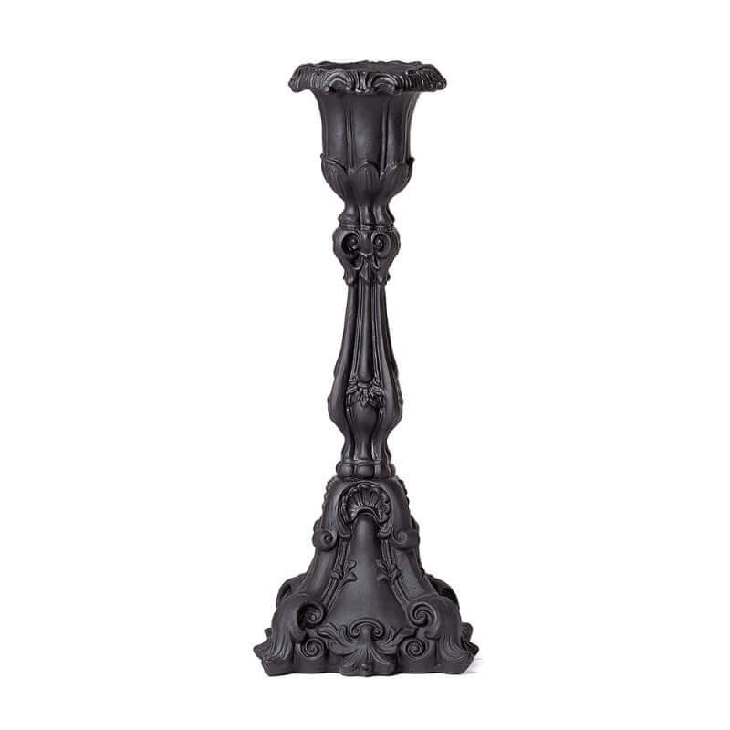 Alchemy Gothic Baroque Black Candle Holder - DevilGothic DevilGothic