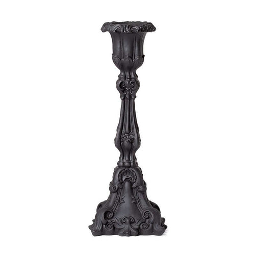 Alchemy Gothic Baroque Black Candle Holder - DevilGothic DevilGothic