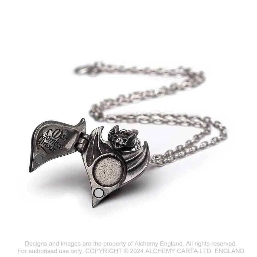 Alchemy Darken Heart Pewter Locket Pendant