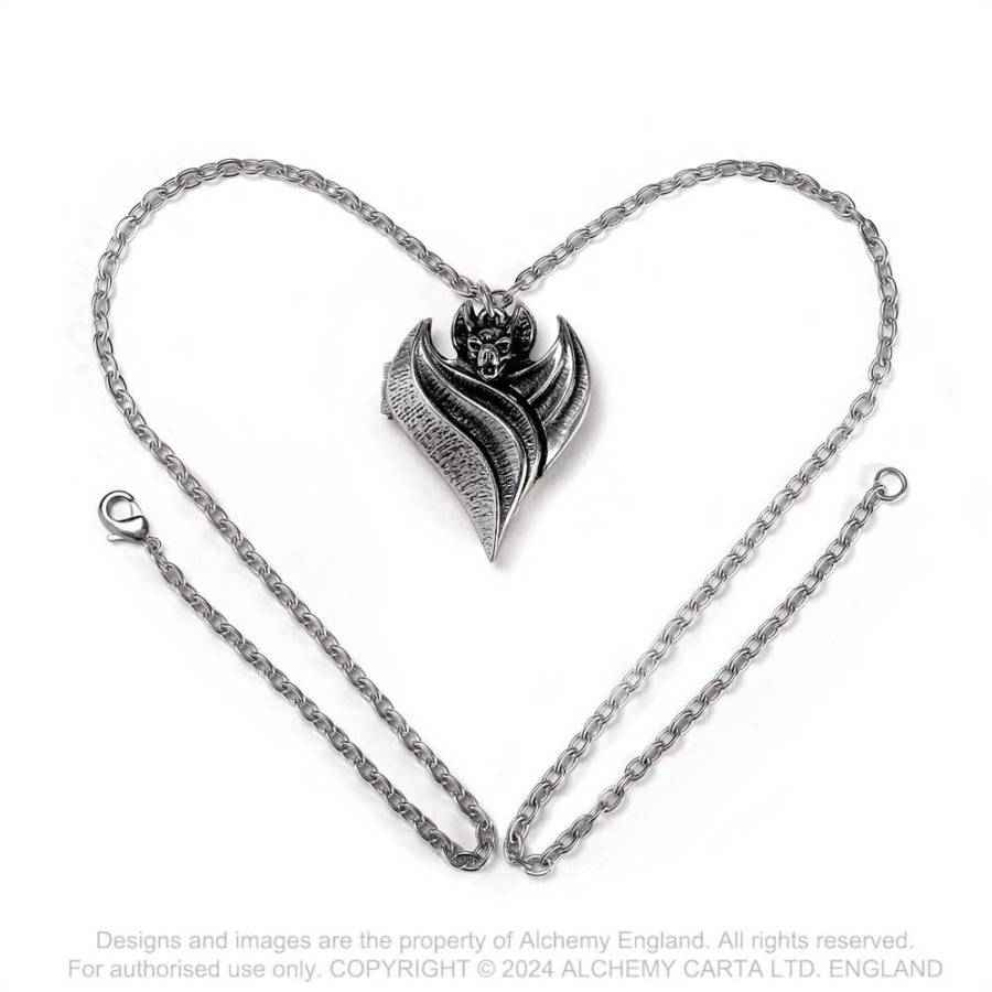 Alchemy Darken Heart Pewter Locket Pendant
