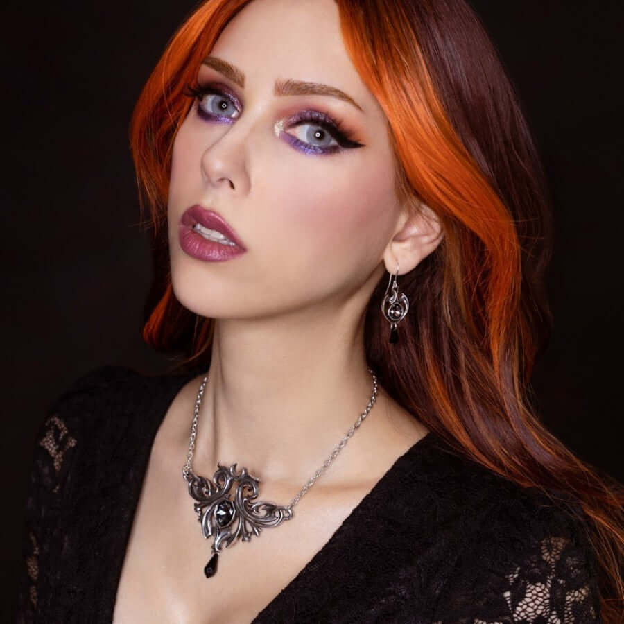 Alchemy Gothic Midnight Memorial Earrings - DevilGothic DevilGothic
