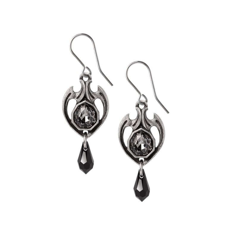 Alchemy Gothic Midnight Memorial Earrings - DevilGothic DevilGothic
