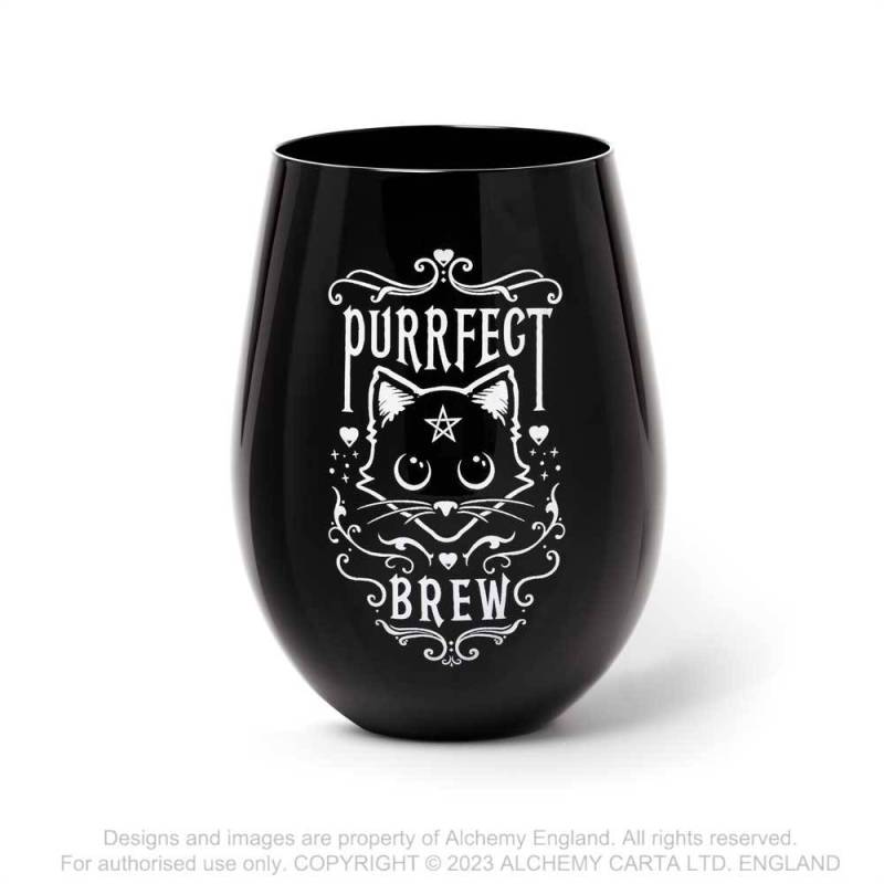 Alchemy Purrfect Brew Stemless Glass - DevilGothic DevilGothic