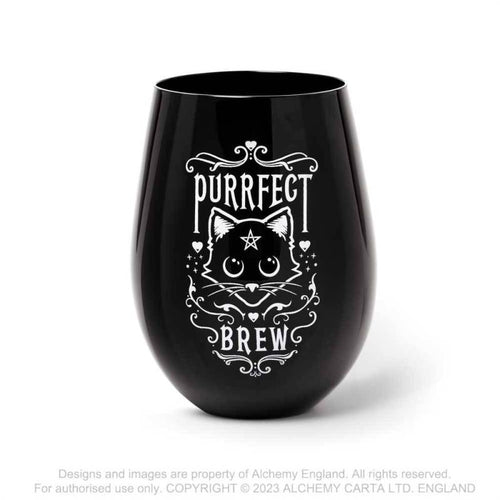 Alchemy Purrfect Brew Stemless Glass - DevilGothic DevilGothic