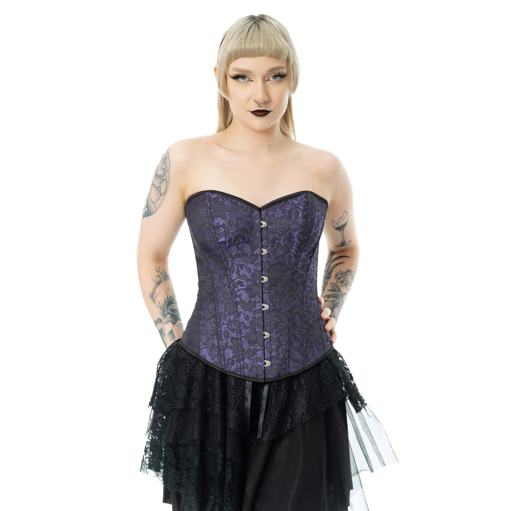 Vixxsin Amethyst Lace Gothic Corset - DevilGothic DevilGothic