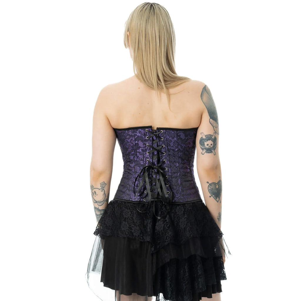 Vixxsin Amethyst Lace Gothic Corset - DevilGothic DevilGothic