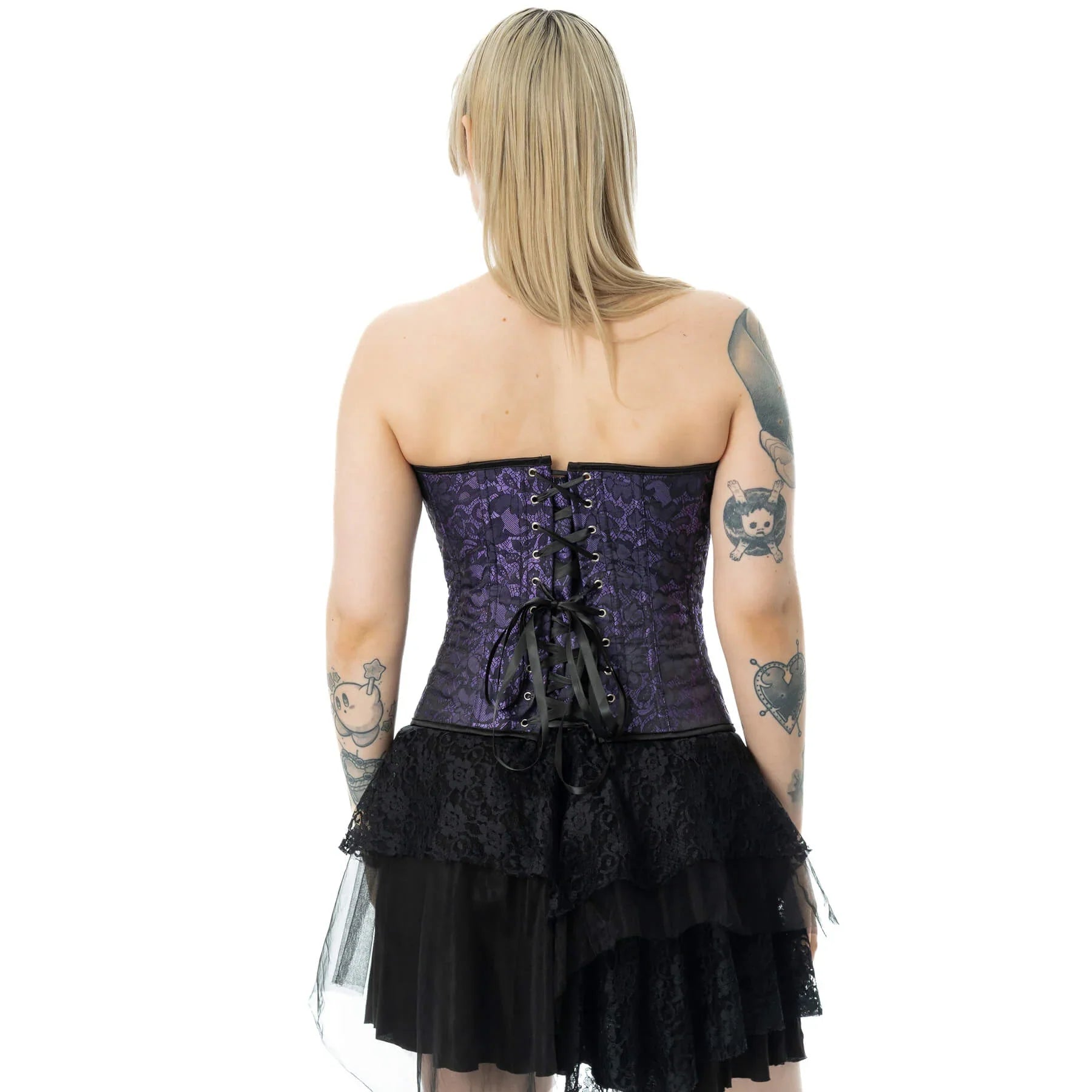 Vixxsin Amethyst Lace Gothic Corset - DevilGothic DevilGothic