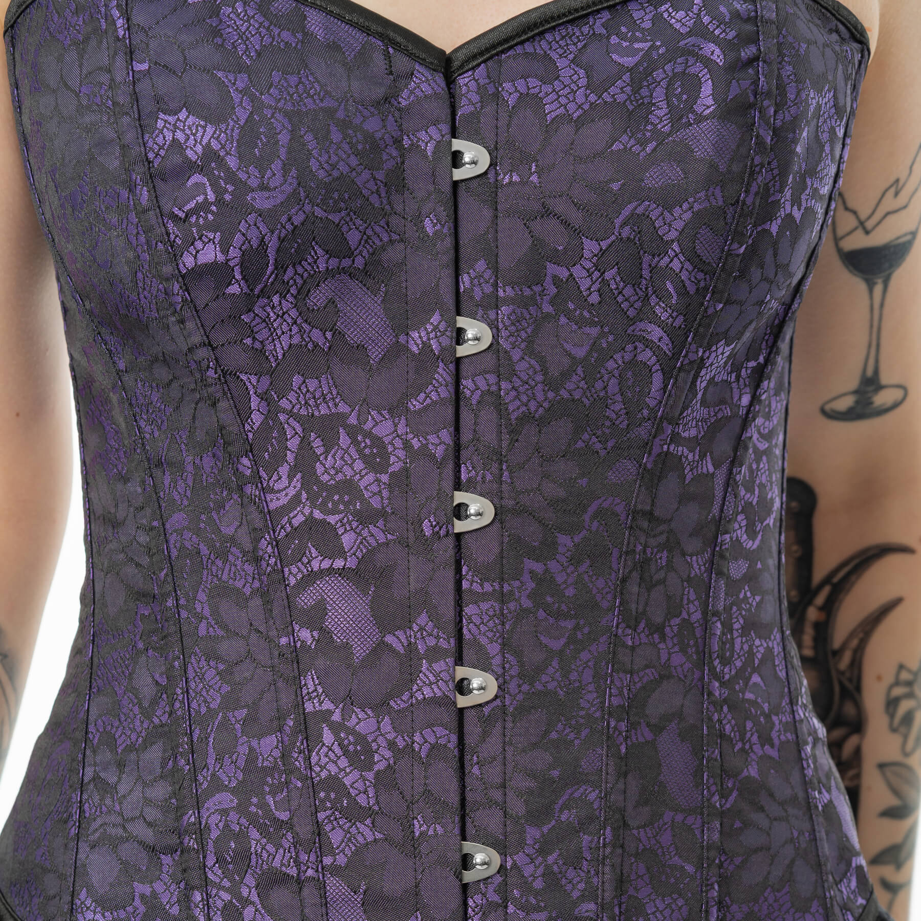 Vixxsin Amethyst Lace Gothic Corset - DevilGothic DevilGothic