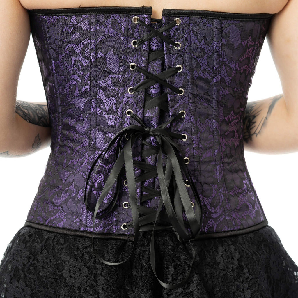 Vixxsin Amethyst Lace Gothic Corset - DevilGothic DevilGothic