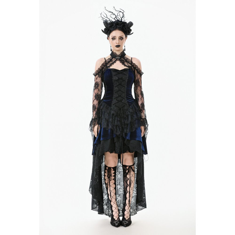 Dark in Love Thalassa Floral Lace Draped Arm Sleeves - DevilGothic DevilGothic