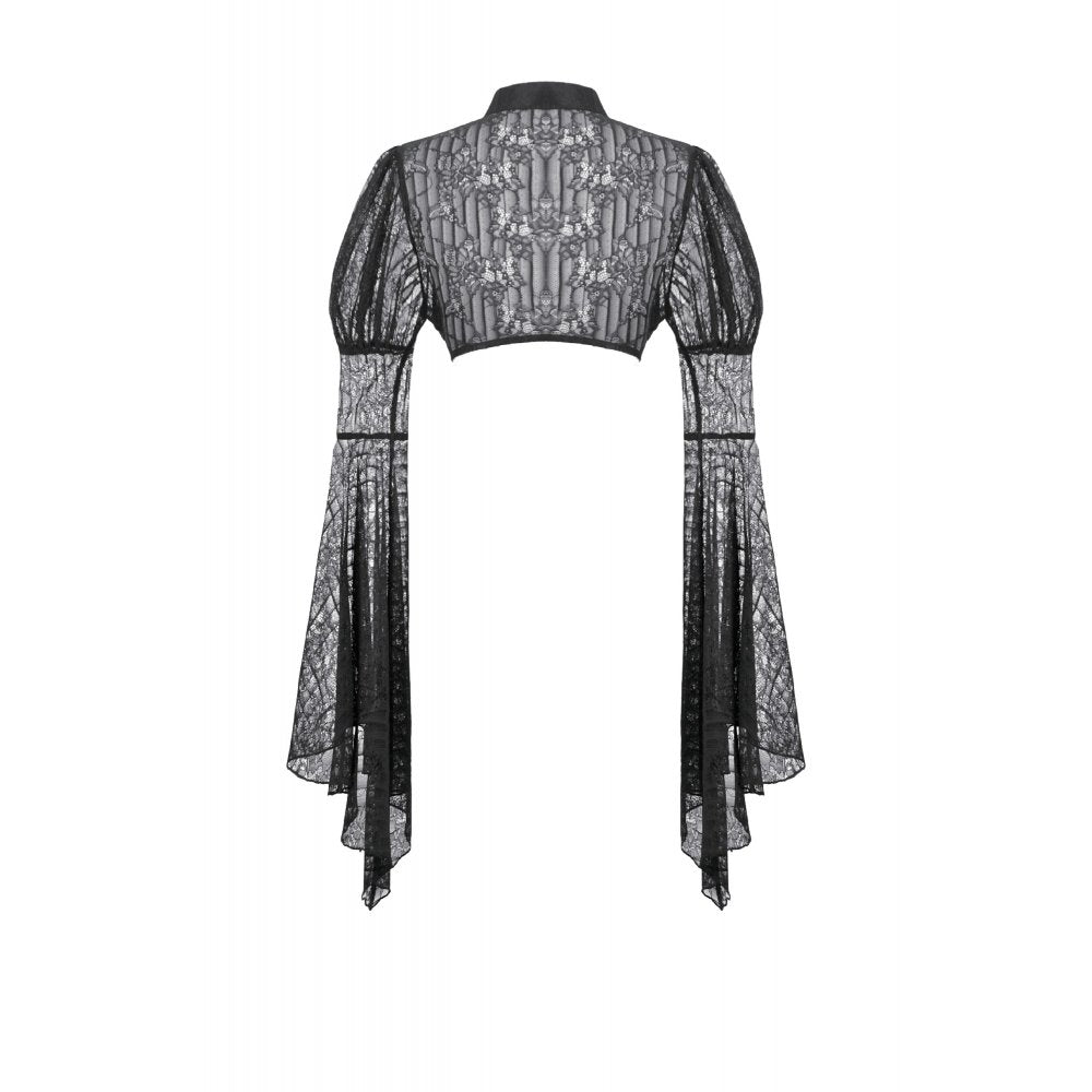 Dark in Love Elara Gothic Versatile Lace Shoulder Cape - DevilGothic DevilGothic