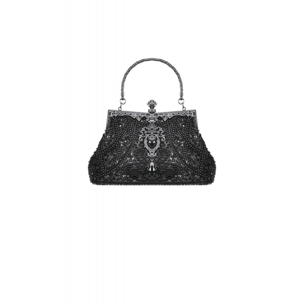 Dark In Love Celestine Vintage Beaded Gilded Evening Bag - DevilGothic DevilGothic