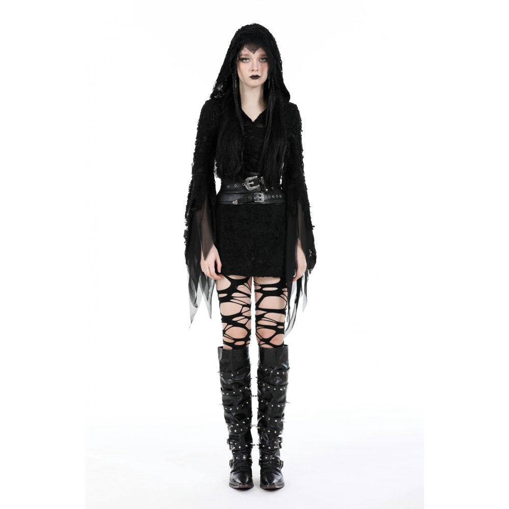 Dark in Love Elvira Faux Leather Layered Goth Waist Belt - DevilGothic DevilGothic