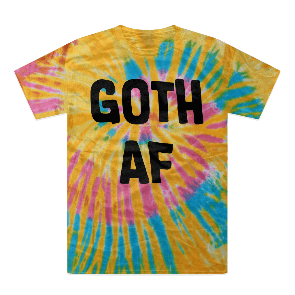 Goth AF Tie-Dye T-Shirt - DevilGothic DevilGothic