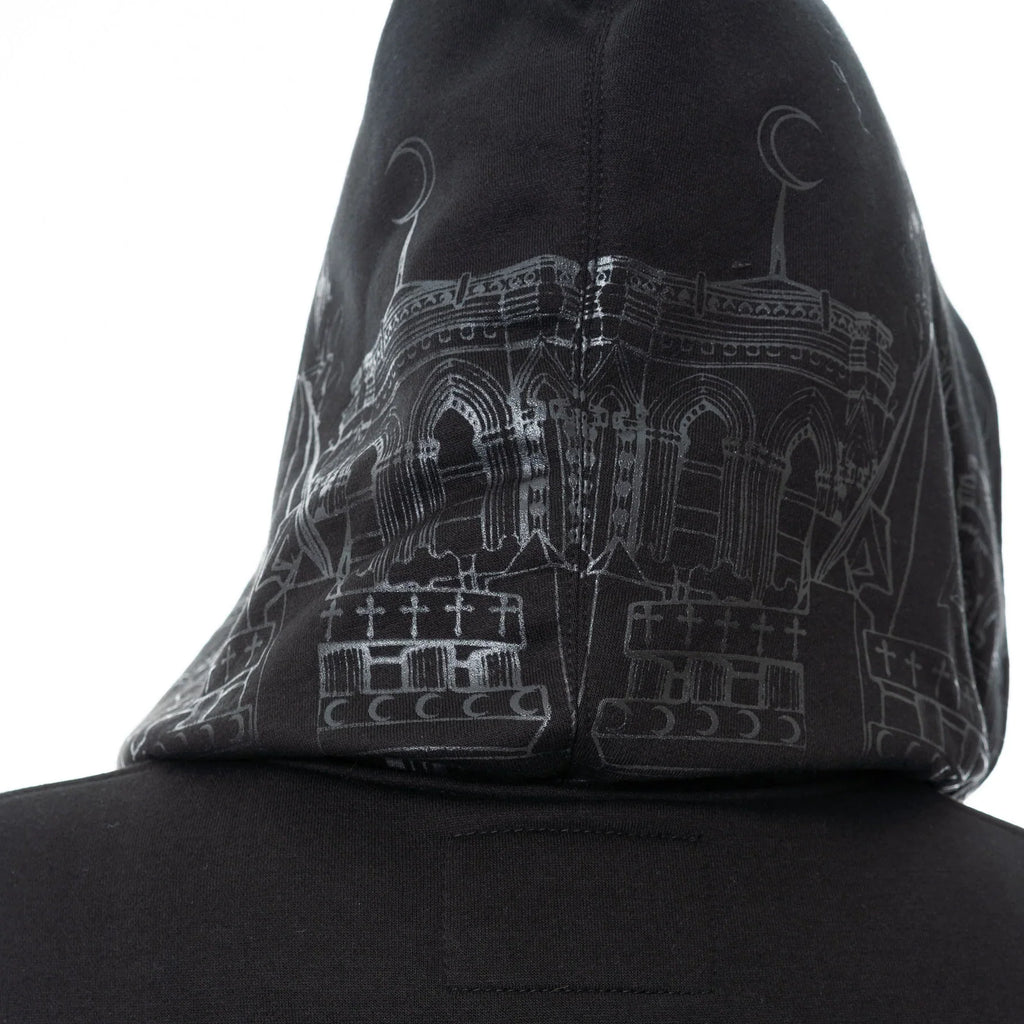 Vixxen Basilica Cathedral Style Printed Zip Up Hoodie - DevilGothic DevilGothic