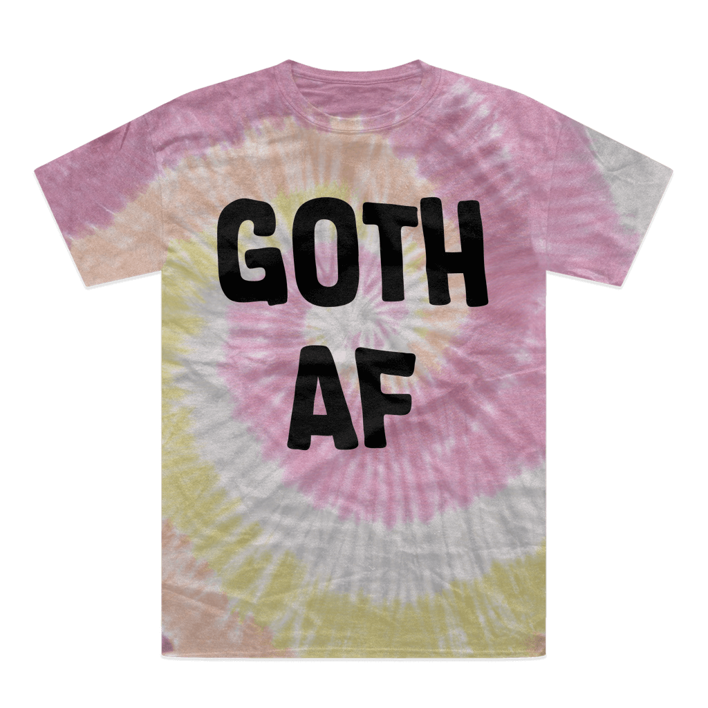 Goth AF Tie-Dye T-Shirt - DevilGothic DevilGothic