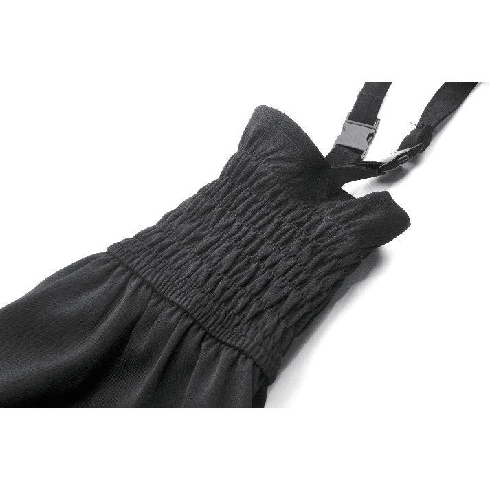 Dark in Love Lace-Up Layered Goth Convertible Flare Trousers or Shorts - DevilGothic DevilGothic