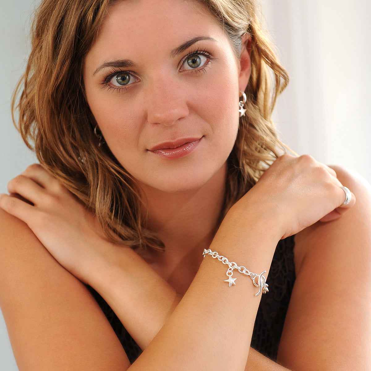 Stardust Trace Chain Charm Bracelet