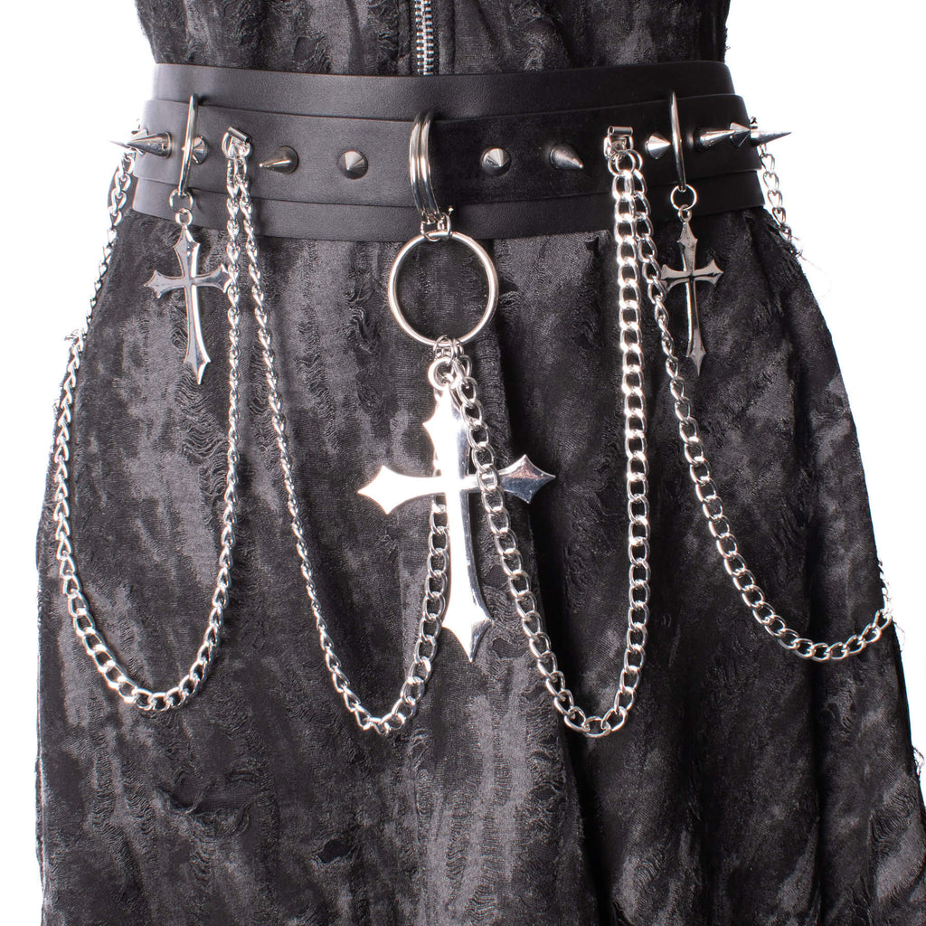 Heartless Crucufix Belt - DevilGothic DevilGothic