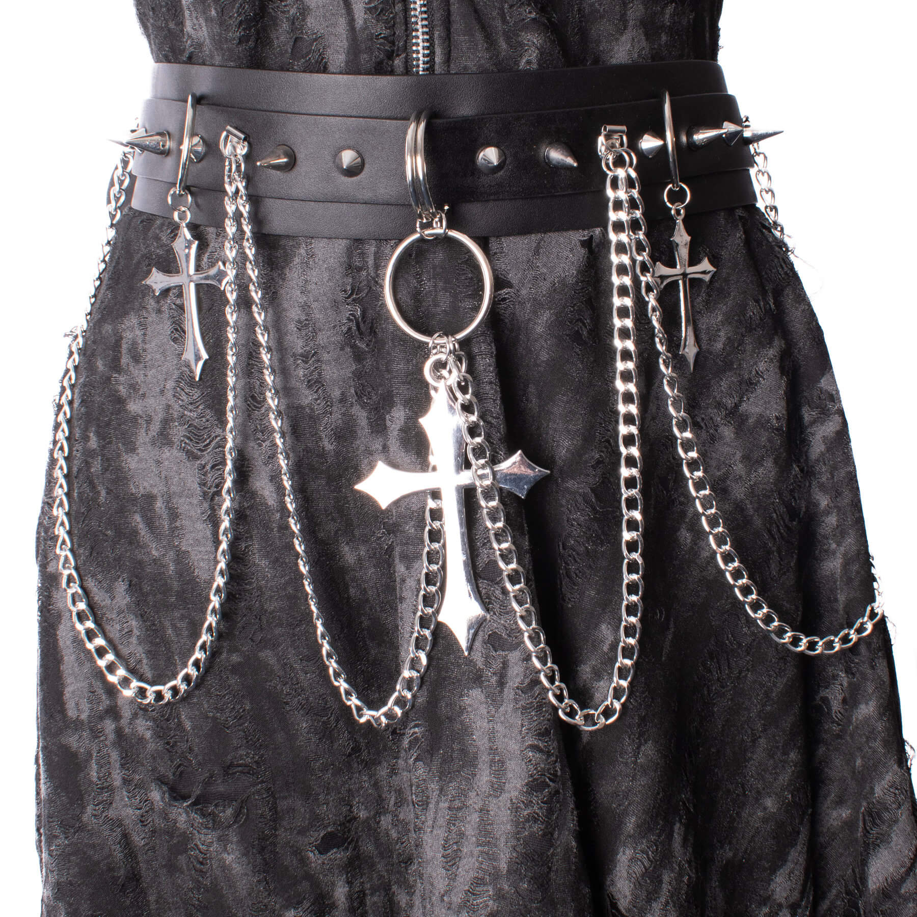 Heartless Crucufix Belt - DevilGothic DevilGothic