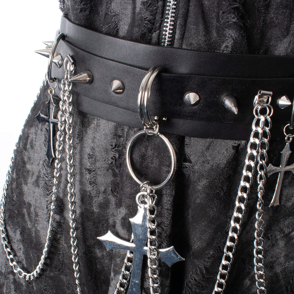 Heartless Crucufix Belt - DevilGothic DevilGothic