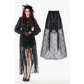 Dark in Love Sabina High-Low Sheer Lace Skirt - DevilGothic DevilGothic
