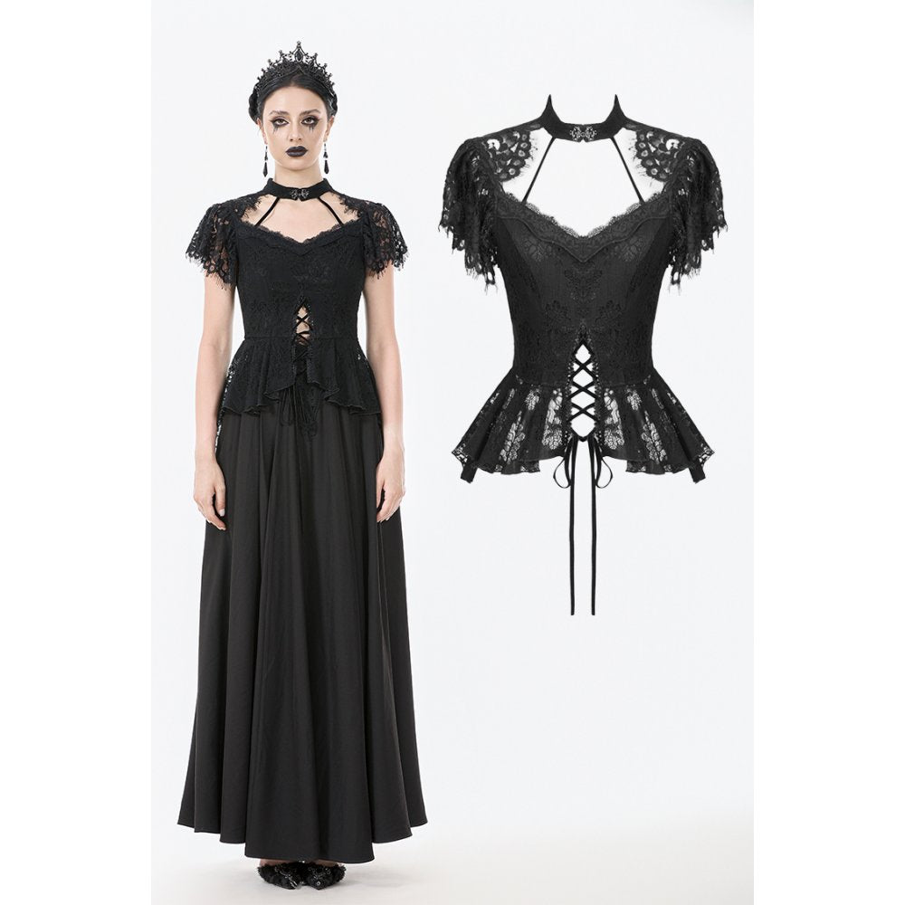 Dark in Love Ophelia Lace Corset Top - DevilGothic DevilGothic
