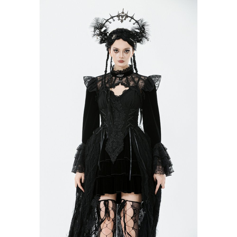 Dark in Love Erzebeth Lace Gothic Bolero Shrug - DevilGothic DevilGothic