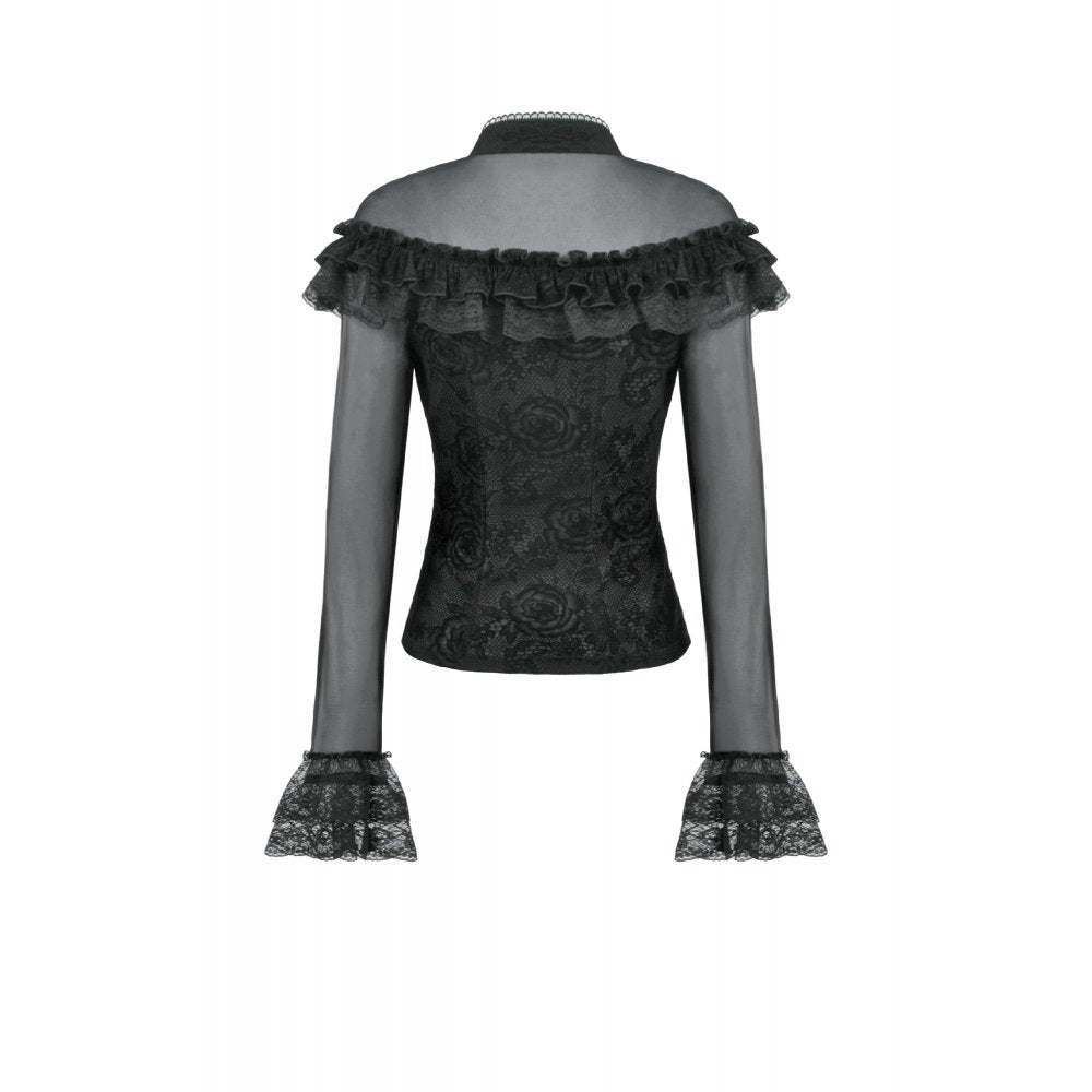 Dark in Love Seraphina Gothic Blouse - DevilGothic DevilGothic
