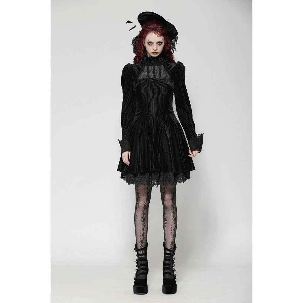 Dark in Love Inez Dark Elegant Velvet Lace Gown