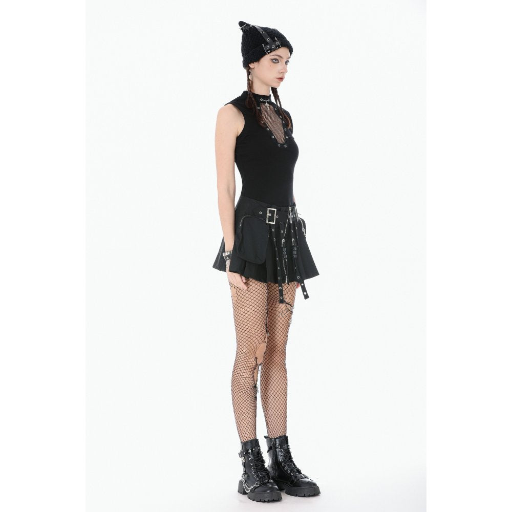 Dark In Love Mina Punk Metal Knit Hat - DevilGothic DevilGothic