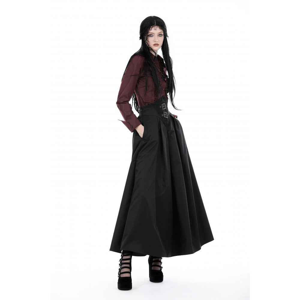 Dark In Love Women's Elegant Delora High Waist Maxi Skirt
