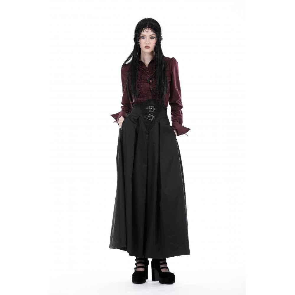 Dark In Love Women's Elegant Delora High Waist Maxi Skirt