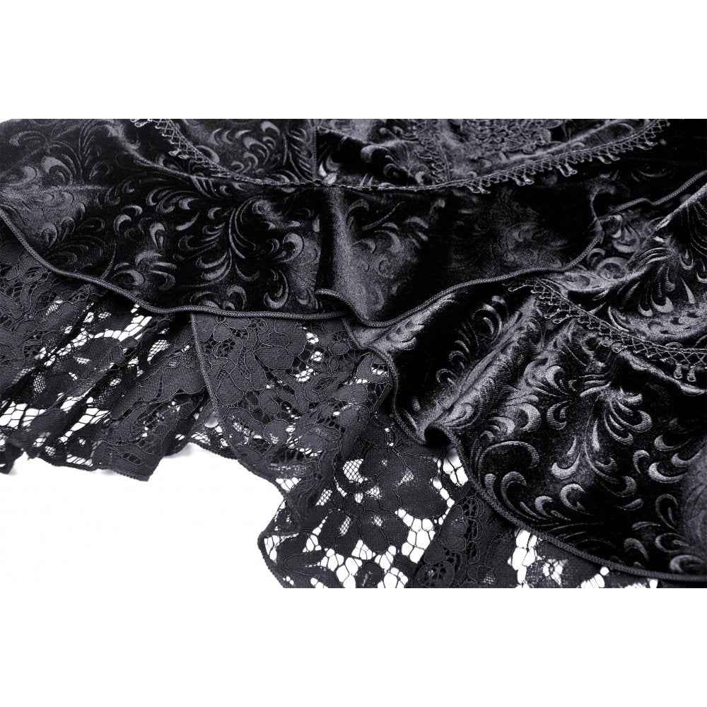 Dark In Love Zira Velvet Fishtail Skirt
