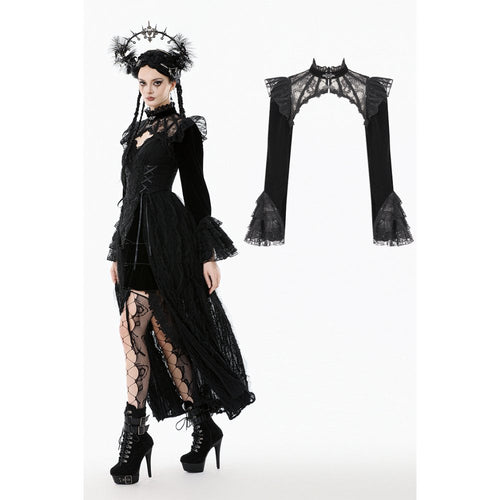 Dark in Love Erzebeth Lace Gothic Bolero Shrug - DevilGothic DevilGothic