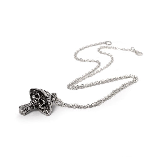 Alchemy Gothic Death Cap Necklace - DevilGothic DevilGothic
