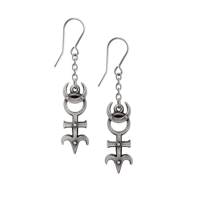 Alchemy Gothic Dee’s Monad Earrings - DevilGothic DevilGothic