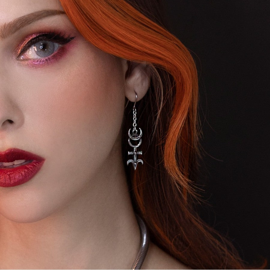 Alchemy Gothic Dee’s Monad Earrings - DevilGothic DevilGothic
