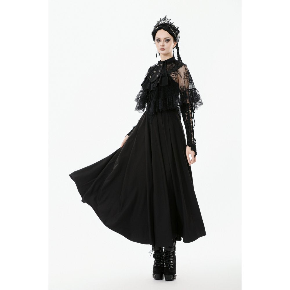 Dark in Love Bellatrix Lace Ruffle Capelet - DevilGothic DevilGothic