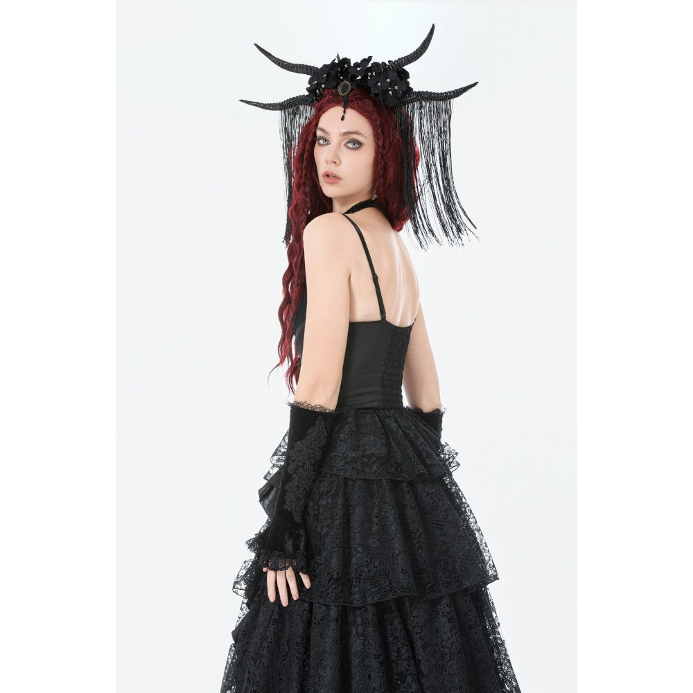 Dark in Love Lillian Victorian Lace Arm Warmers - DevilGothic DevilGothic