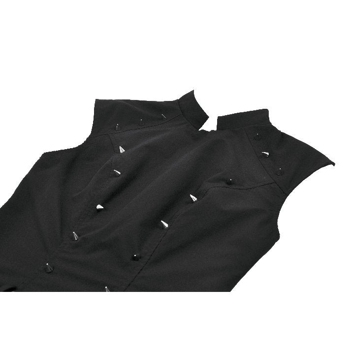 Dark in Love Cassia Buckled Pleated Dress - DevilGothic DevilGothic
